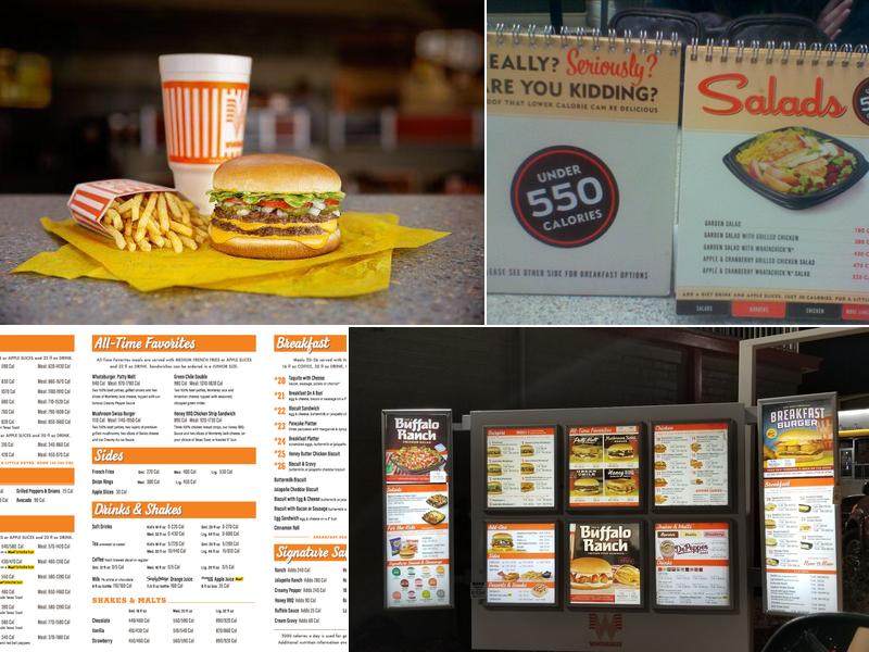 Whataburger Menu