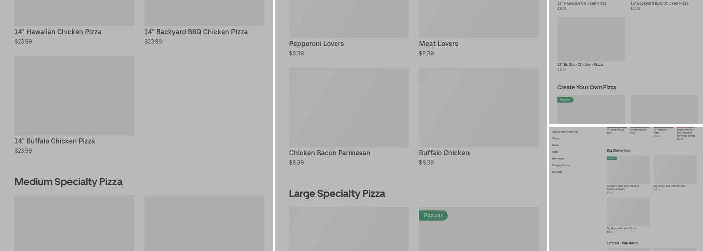 Pizza Hut Menu