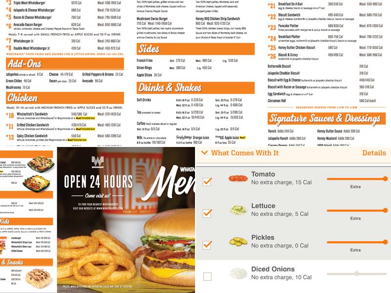 Whataburger Menu