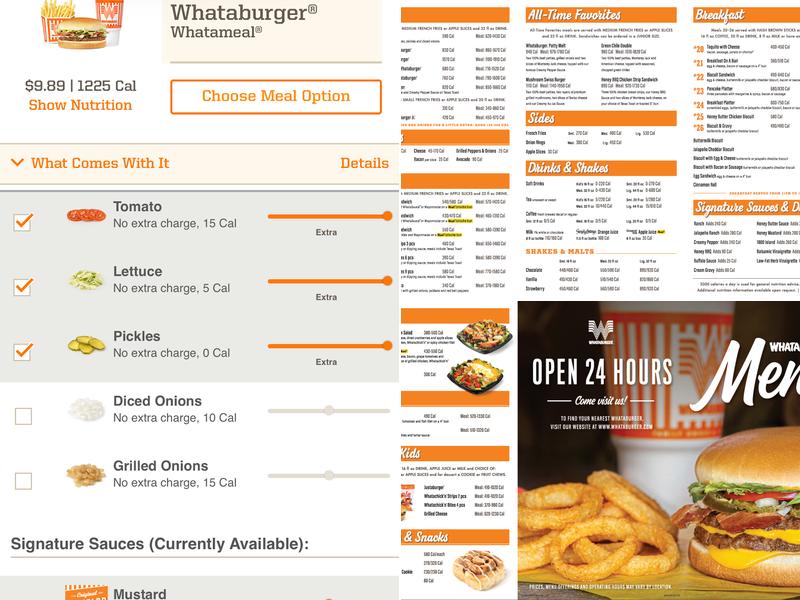 Whataburger Menu
