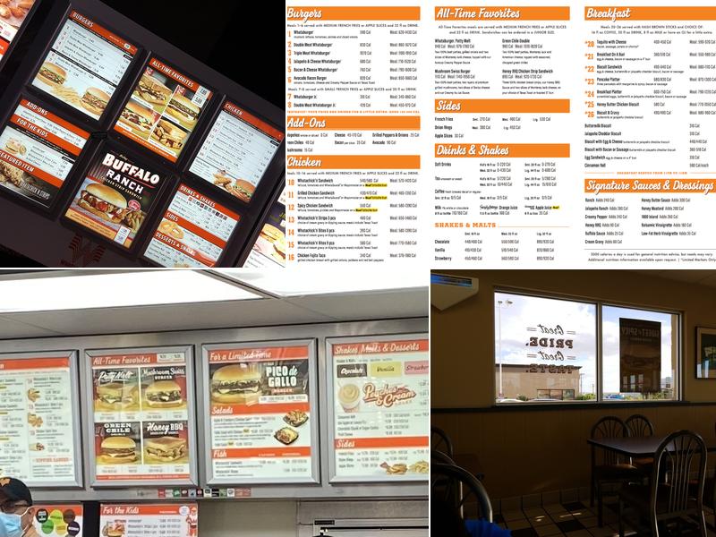 Whataburger Menu