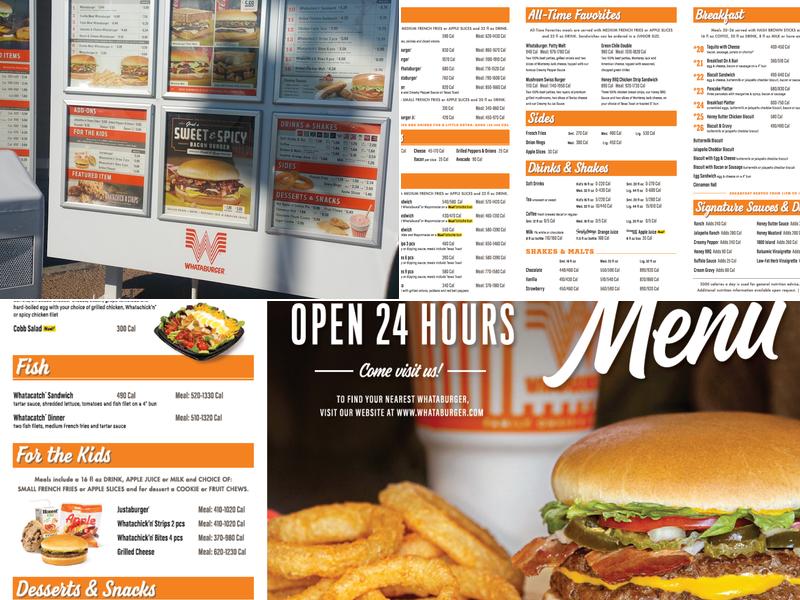 Whataburger Menu