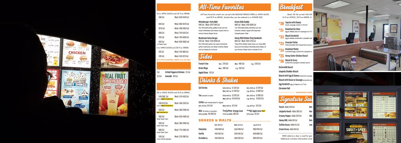 Whataburger Menu