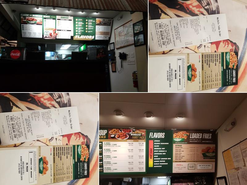 Wingstop Menu