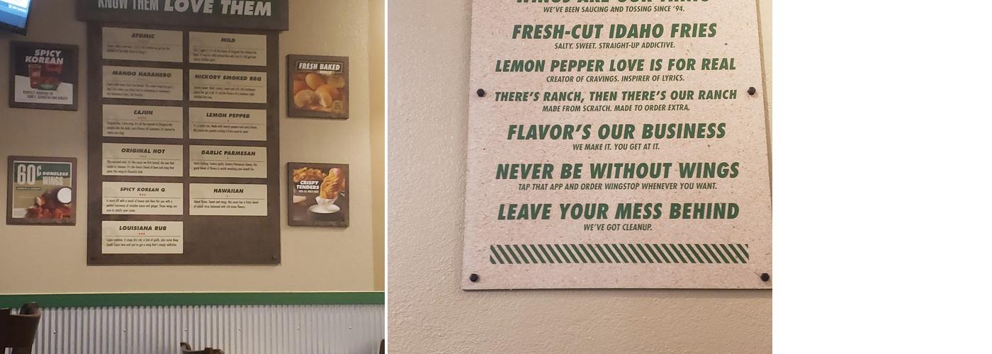 Wingstop Menu