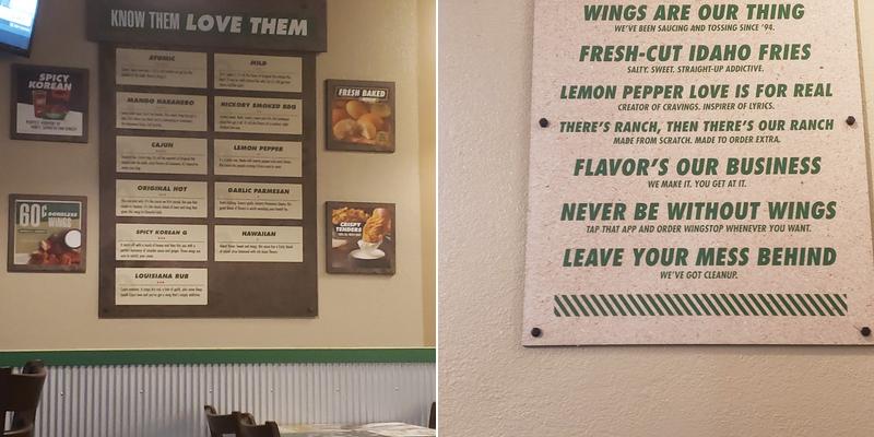 Wingstop Menu