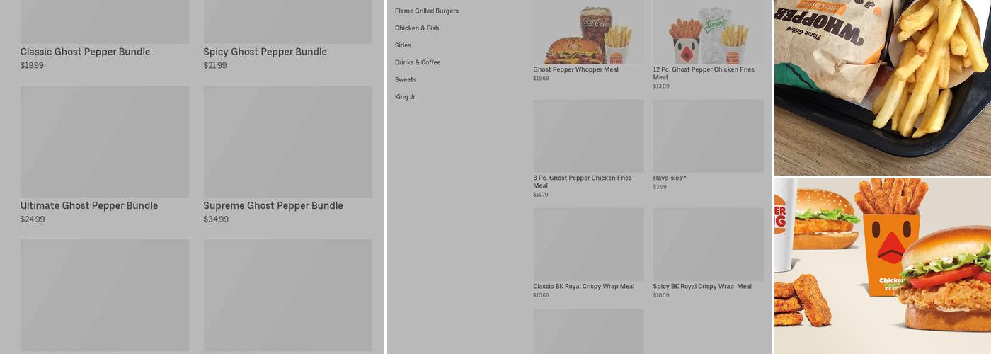 Burger King Menu