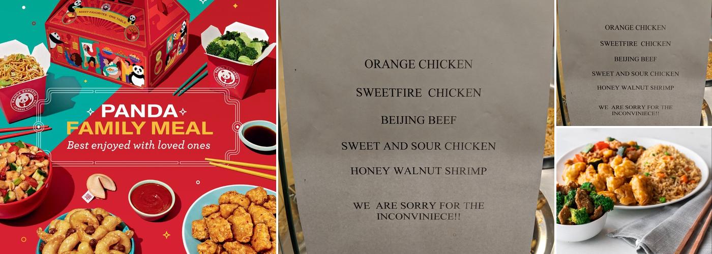 Panda Express Menu