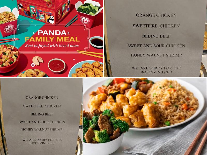 Panda Express Menu