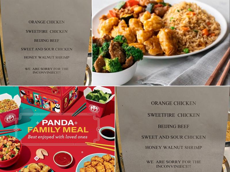 Panda Express Menu