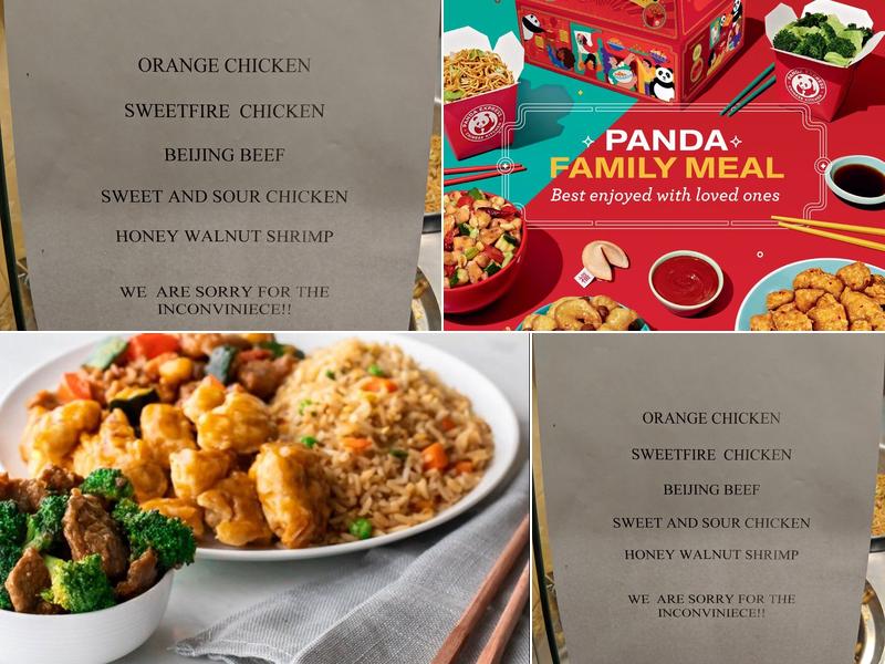 Panda Express Menu