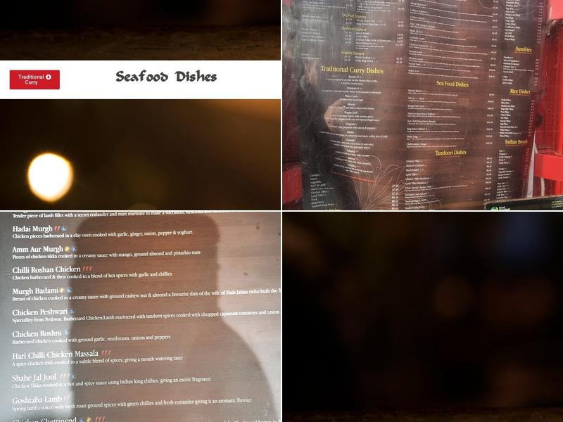 Indian Brasserie Menu