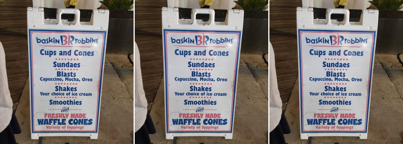 Baskin Robbins Menu