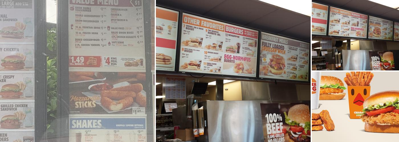 Burger King Menu