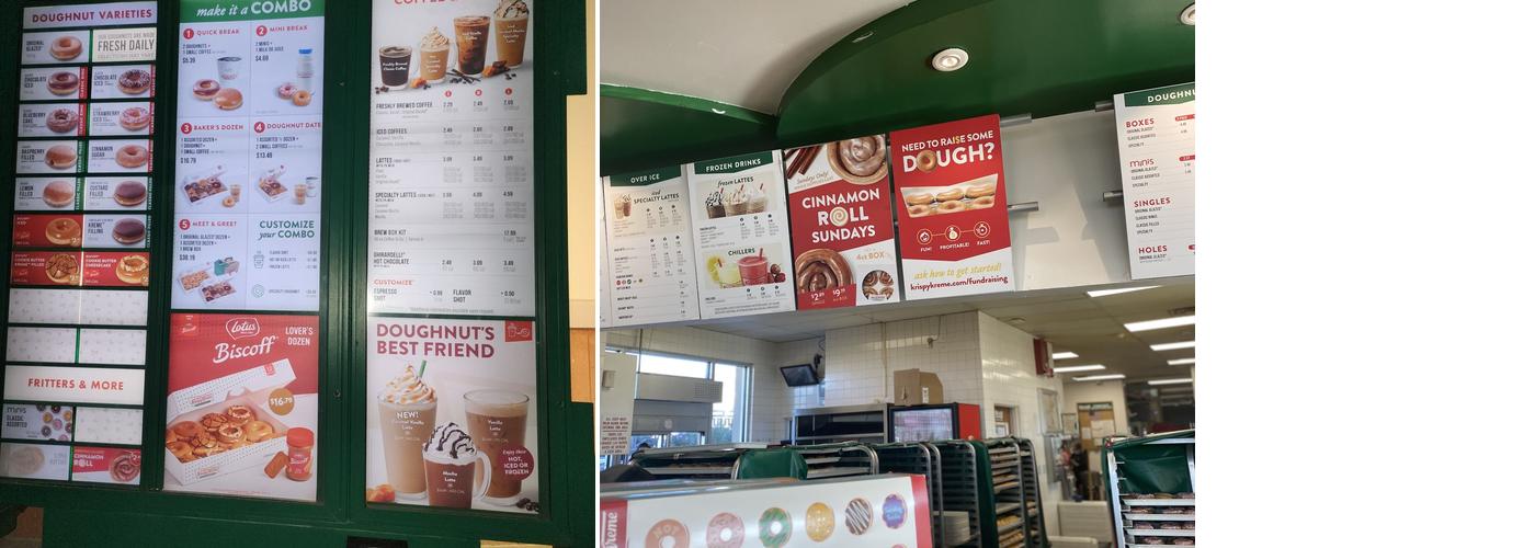 Krispy Kreme Menu