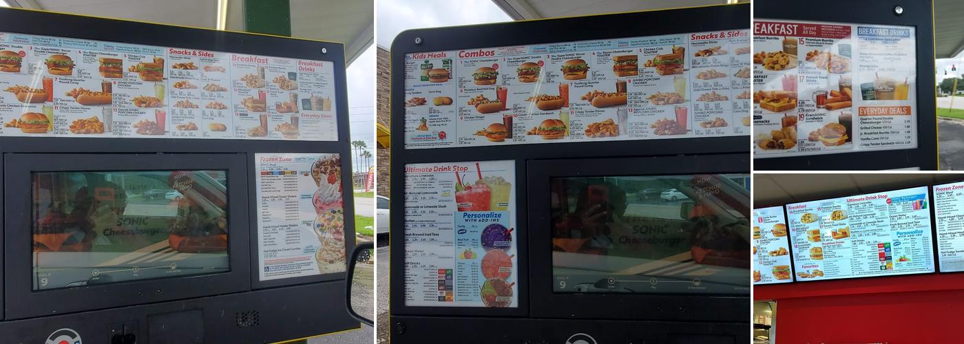 Sonic Drive-In Menu