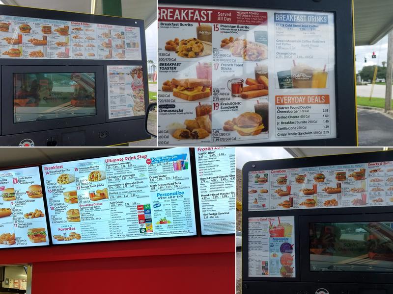 Sonic Drive-In Menu