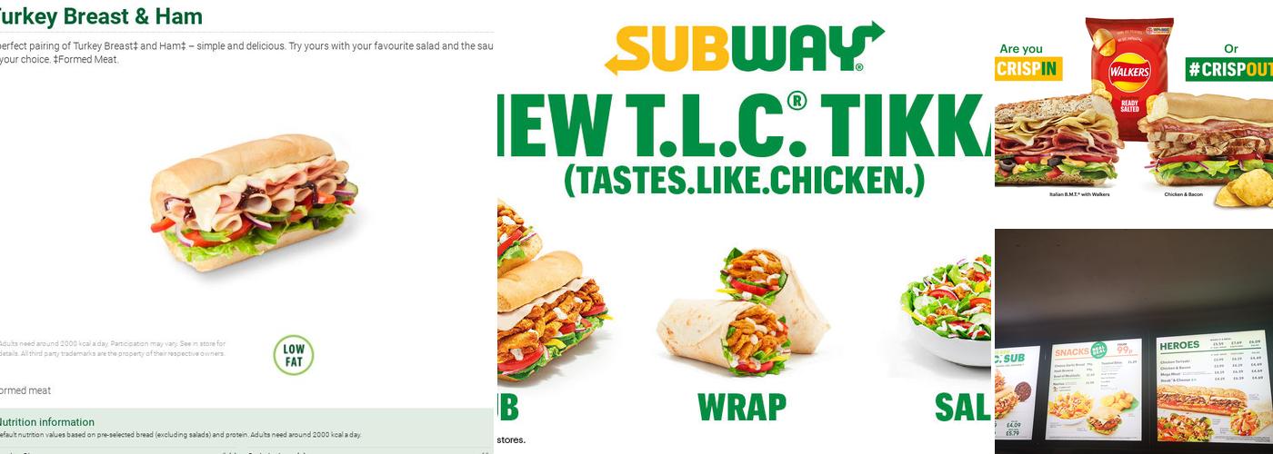Subway Menu