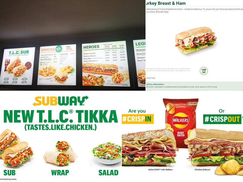 Subway Menu