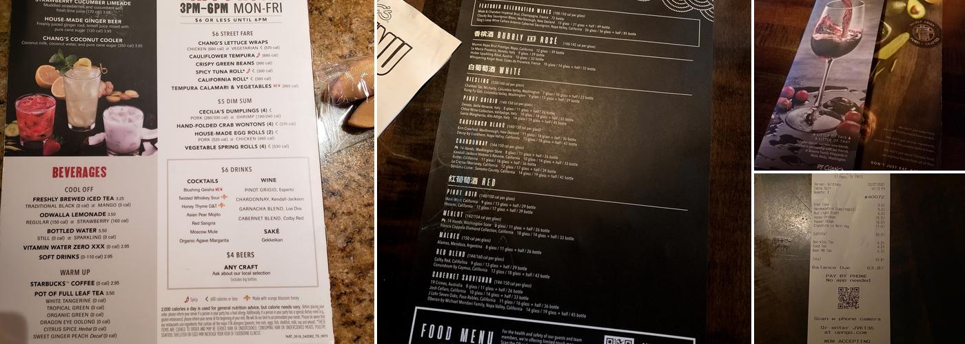 P.F. Chang's Menu
