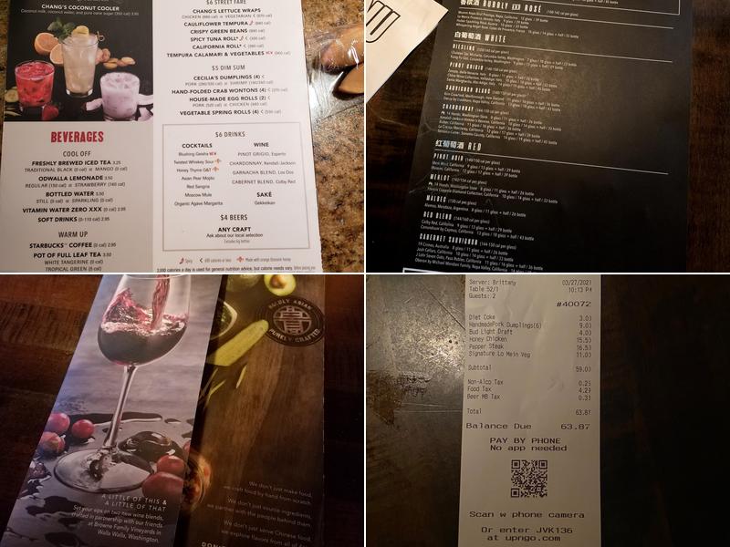 P.F. Chang's Menu