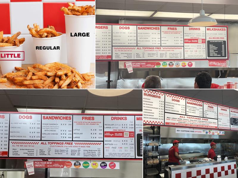 Five Guys Menu