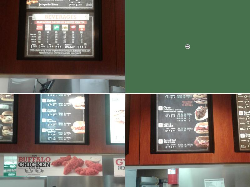 Arby's Menu