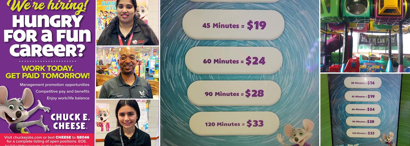 Chuck E. Cheese Menu