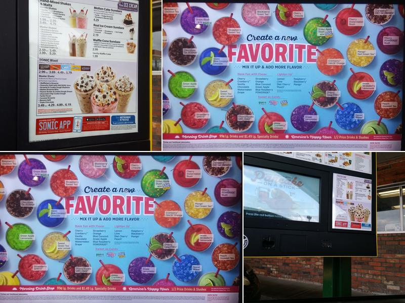 Sonic Drive-In Menu