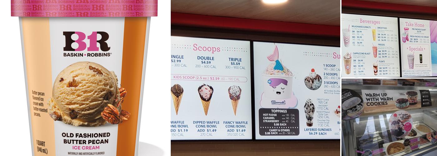 Baskin-Robbins Menu