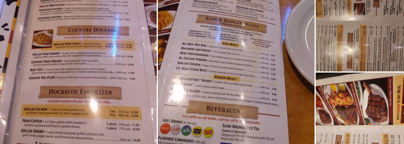 Texas Roadhouse Menu