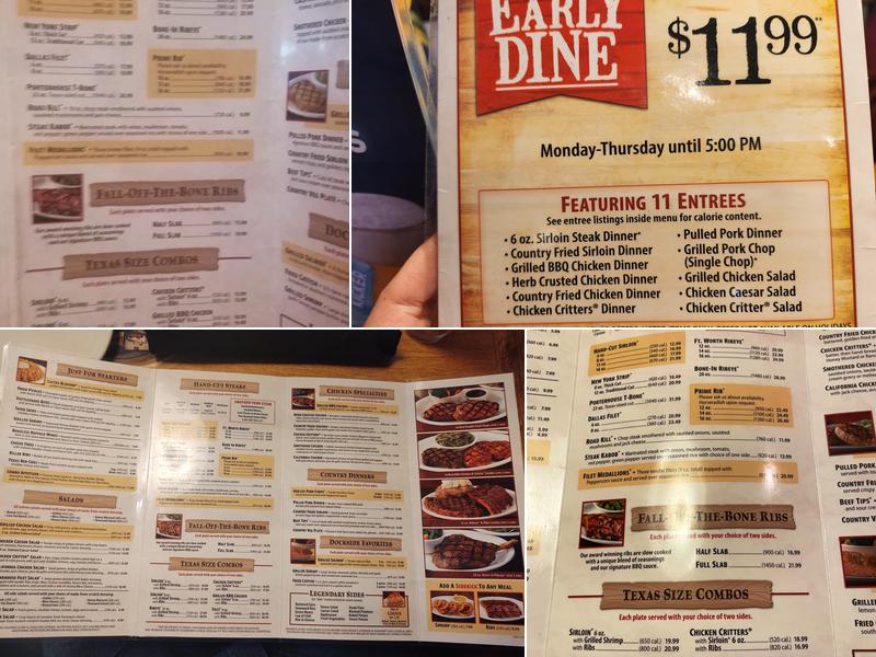 Texas Roadhouse Menu