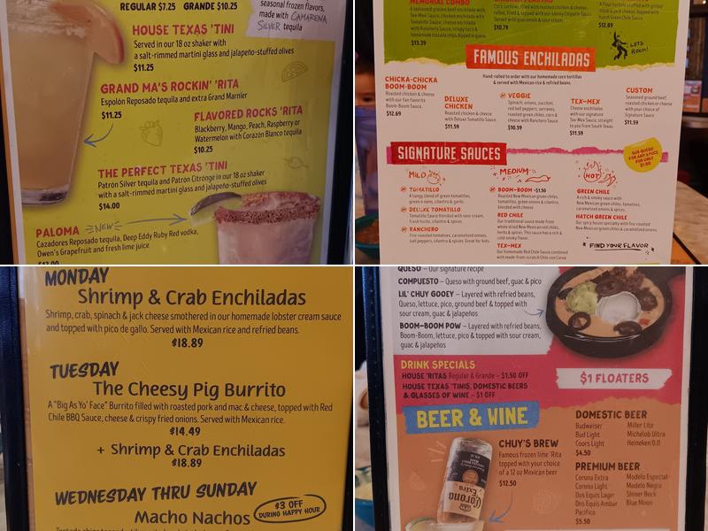 Chuy's Menu