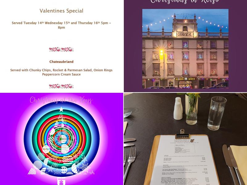 Cross Keys Hotel Menu