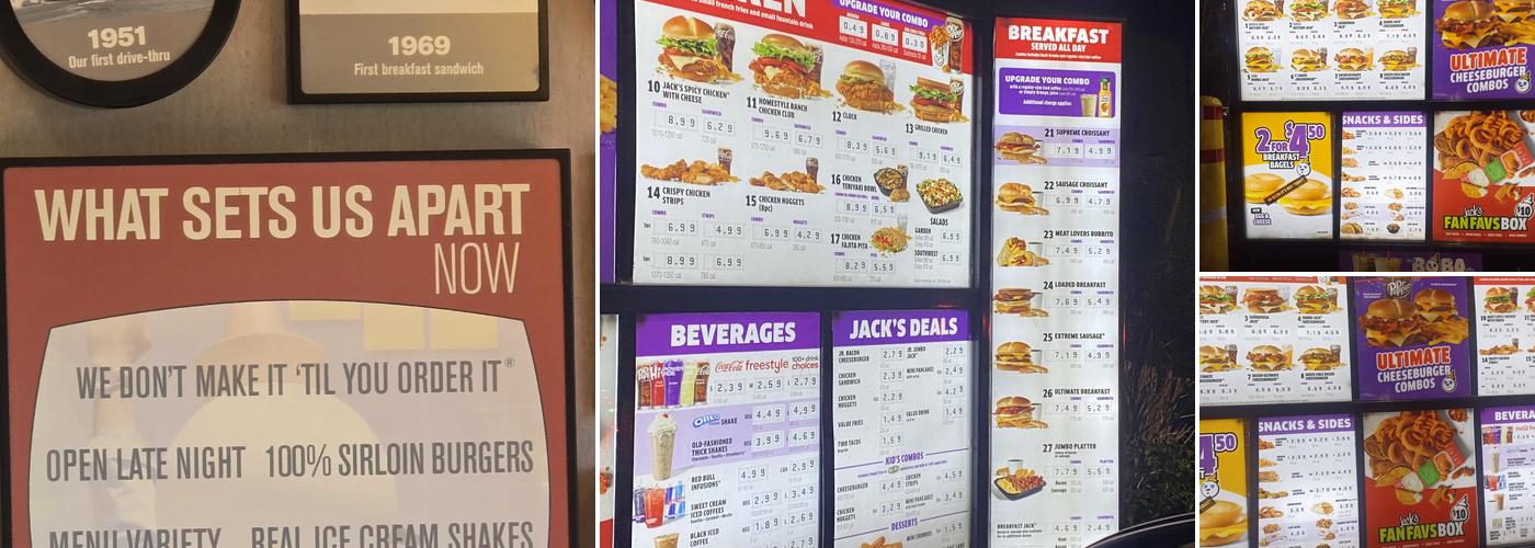 Jack In The Box Menu