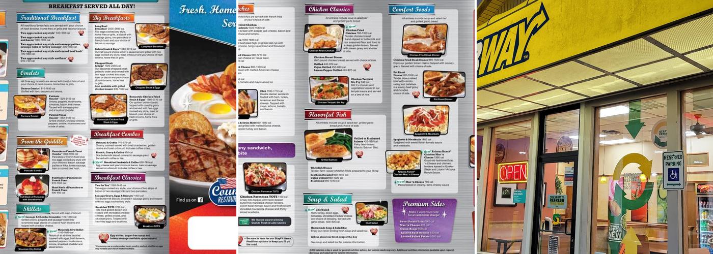 Subway Menu