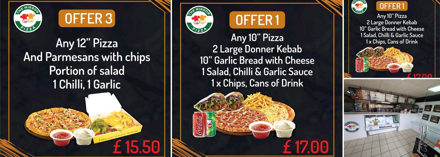 The Mirror Pizza Menu