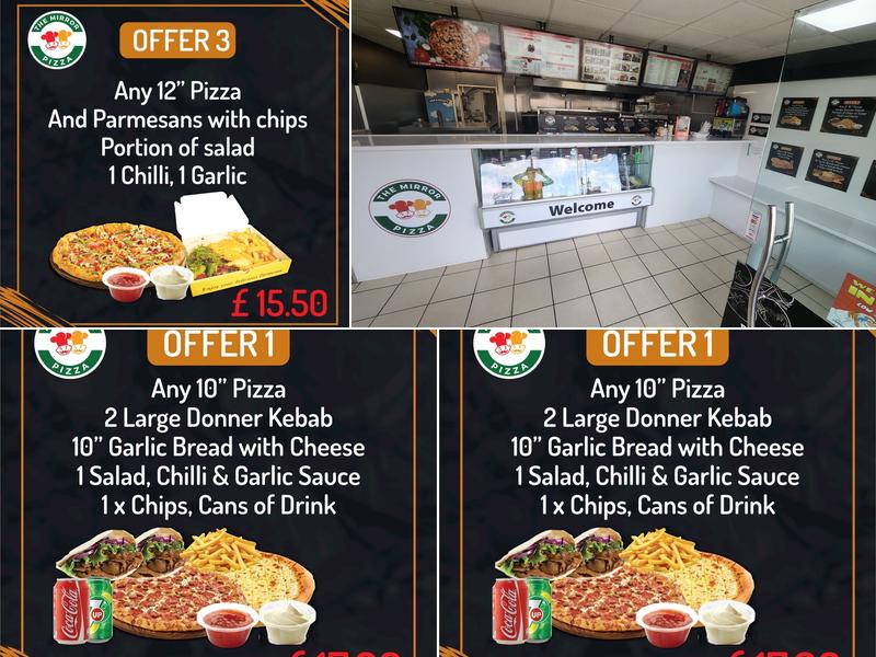 The Mirror Pizza Menu