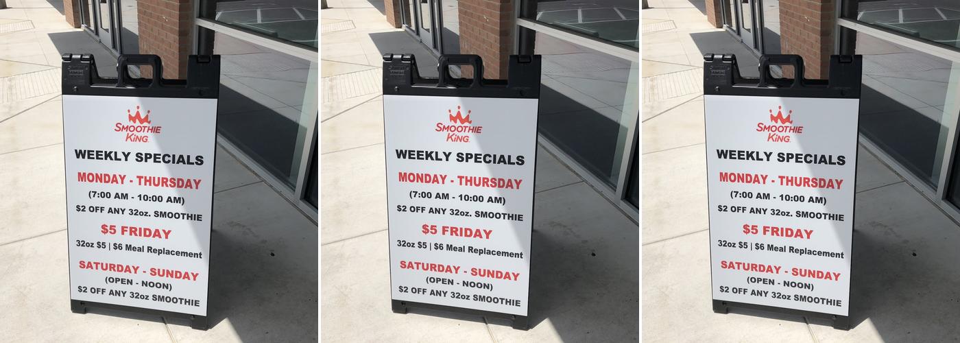 Smoothie King Menu