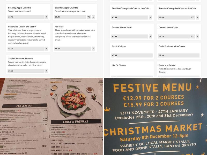 Tree Tops - Pub & Grill Menu