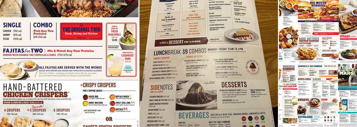 Chili's Grill & Bar Menu