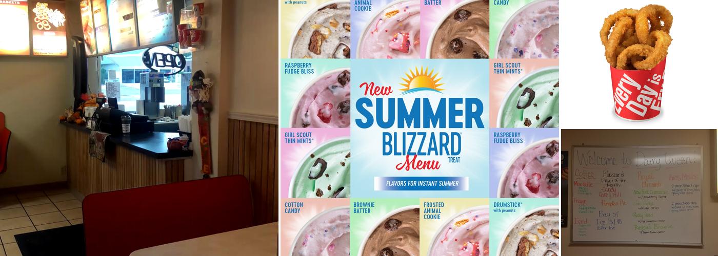 Dairy Queen Store Menu