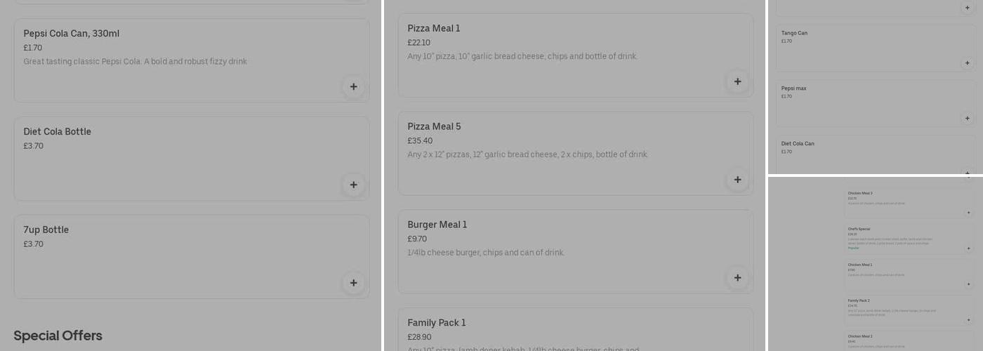 Pizza Hood BBQ Grill Menu