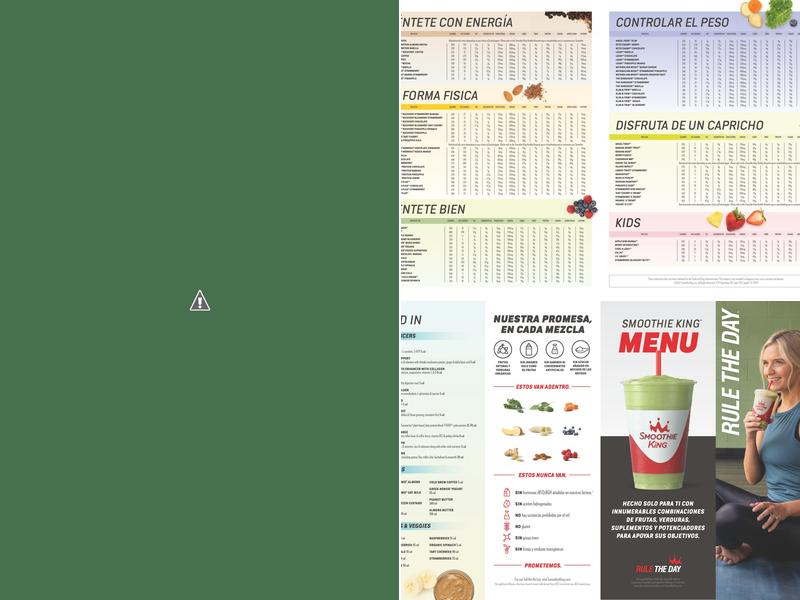 Smoothie King Menu
