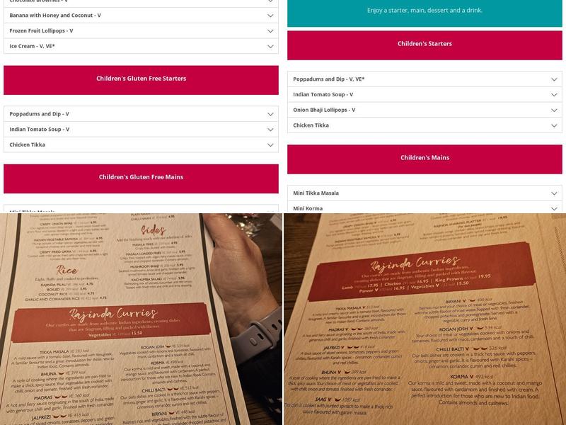 Rajinda Pradesh Menu