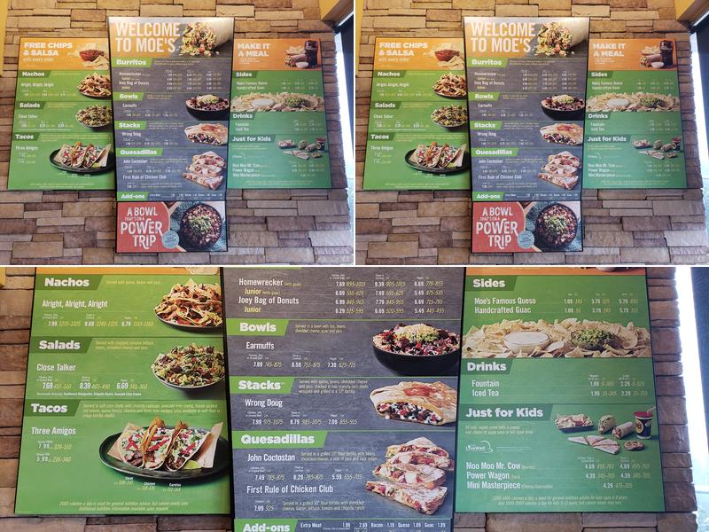 Moe's Southwest Grill Menu
