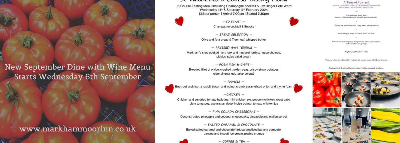 Markham Moor Inn Menu