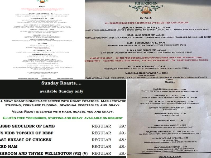 The Lincoln Green Menu