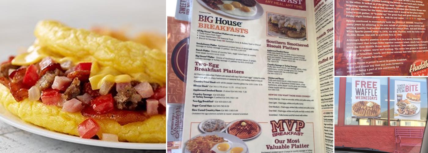 Huddle House Menu
