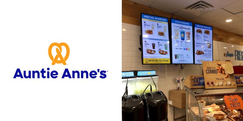 Auntie Anne's Menu